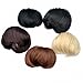 FESHFEN Bridal Hair Bun Updo Scrunchy Scrunchie Hairpiece Wig Hair Ribbon Ponytail Extensions Clips Straight Drawstring Hair Chignons Topknot Knot-4# Medium Brown