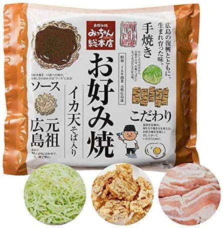 Amazon 冷凍食品 みっちゃん総本店 広島流お好み焼 イカ天入 440g みっちゃん総本店 冷凍惣菜 通販