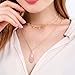 Fettero Gold Choker Dainty Necklace 14K Gold Fill Beads Chain Double Layered Collar Five Charm Round CZ Pendant