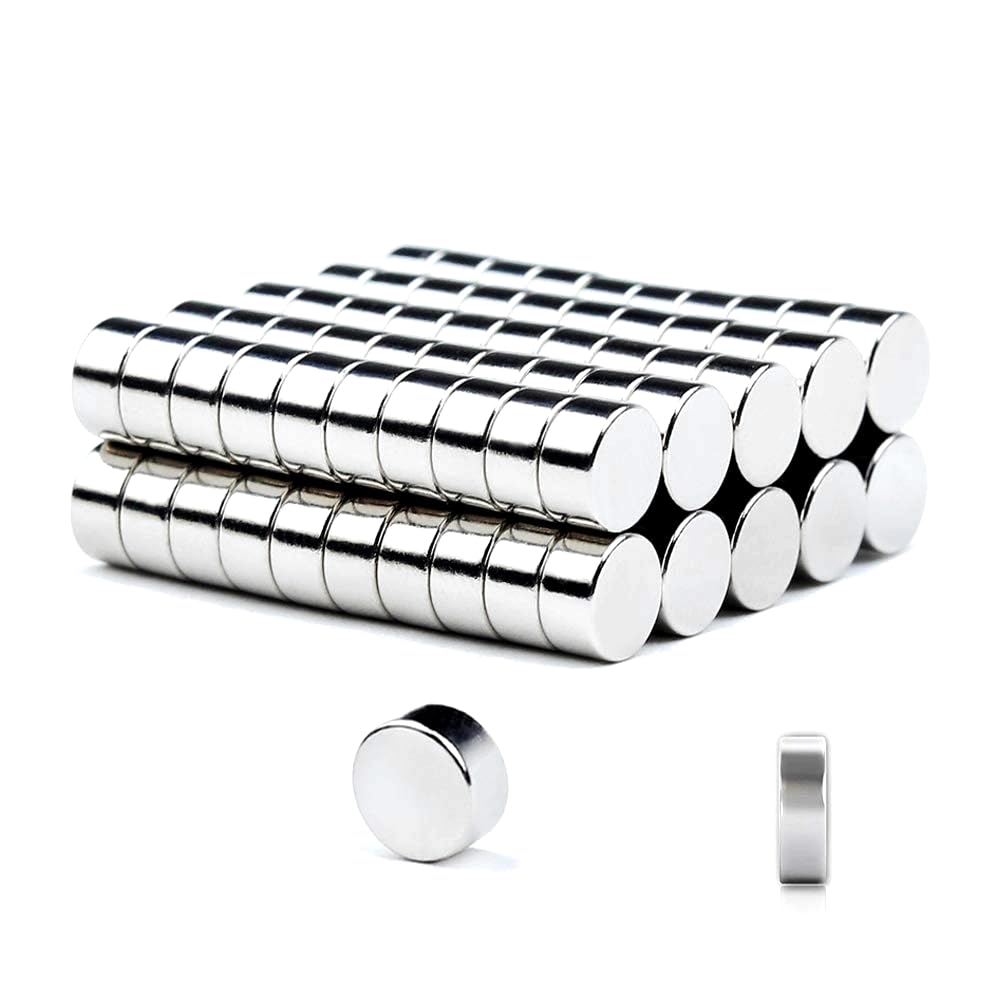 Deryun 40Pack Small Cylinder Fridge Magnets,Round Refrigerator Magnets, Office Magnets, Whiteboard Magnets, Little Mini Magnets for Crafts,Dry Erase Board in Home, Kitchen, School