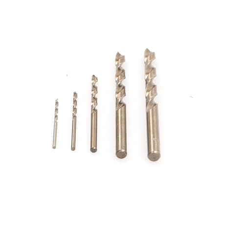 Generic 5 unids/Set Giro Juego de Brocas HSS M35 Contiene Cobalto Broca helicoidal Broca Procesamiento Co de Acero Utilizado para el Acero Inoxidable