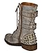 Harley 12 Womens Military Lace up Studded Combat Boot