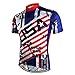 New Pro Full Zipper Men's Cycling Jersey Short Sleeve Riding Shirt USA