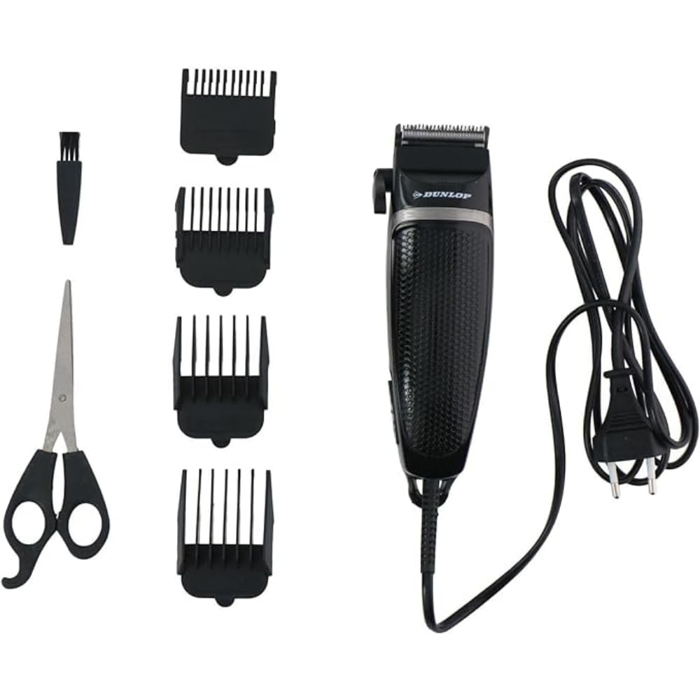 Dunlop Hair Trimmer Beard Trimmer Extra Easy Hair Cutting for Beginners and Advanced Users Precise Quiet Hair Trimmer