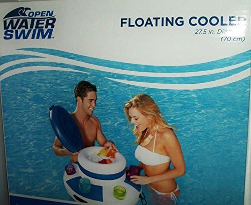 Open Water Swim Inflatable Floating Cooler 4 Gallon 6 Cup Holder by Open Water Swim