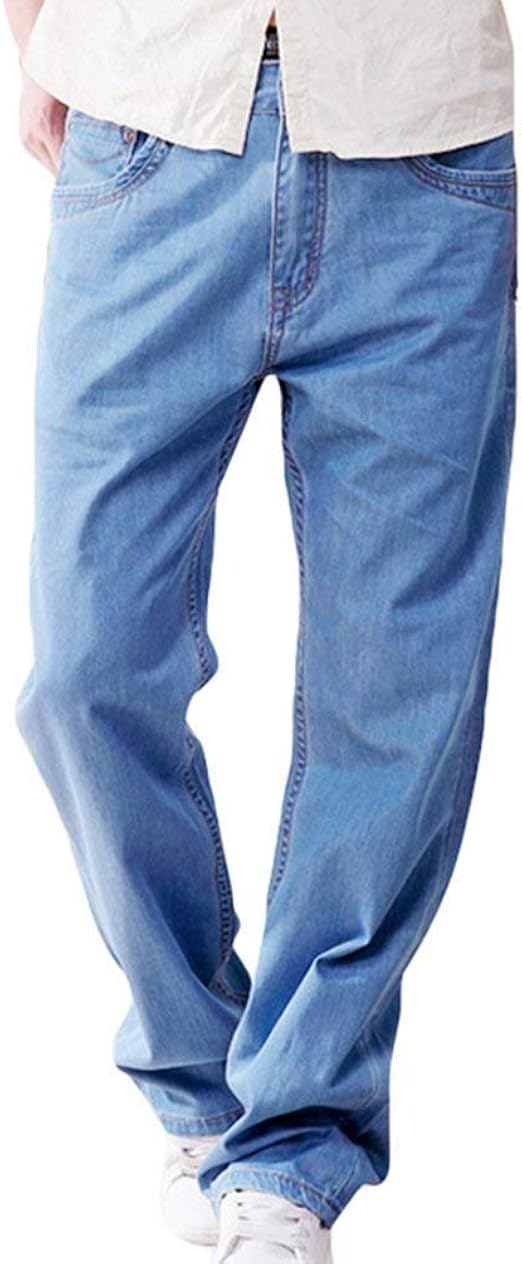 Men's Baggy Jeans Denim Pants Vintage Fashion Casual Loose Straight