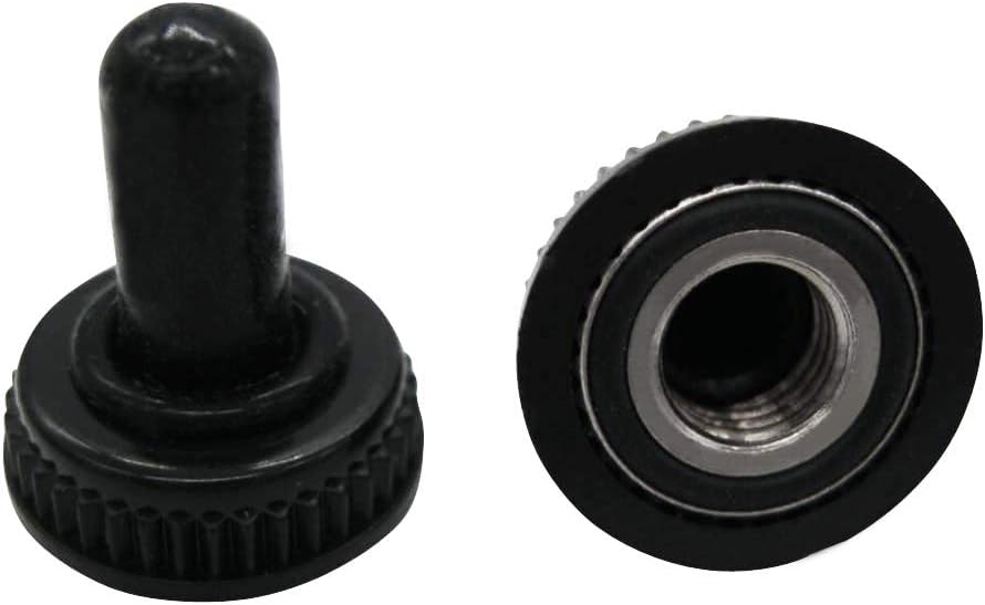 mxuteuk 10Pcs Mini Toggle Switch SPST 2 Position 2 Pins ON/OFF AC 125V 5A with Waterproof Cap MTS-101-10MZ - Image 5