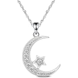 AOBOCO Sterling Silver Crescent Moon 
