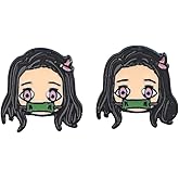 Earrings Stud, Metal Anime Cartoon Ear Stud for Women and Men