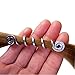 Viking hair beads Spiral hair coils Beard jewelry Dwarven beard coils Beard hair accessory Dreadlock hair accessories 2pcs/set