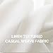 jinchan Privacy Semi Sheer White Curtains for Bedroom Casual Weave Window Curtains for Living Room Linen Drapes White Window Curtain 84 inch Long 2 Panels