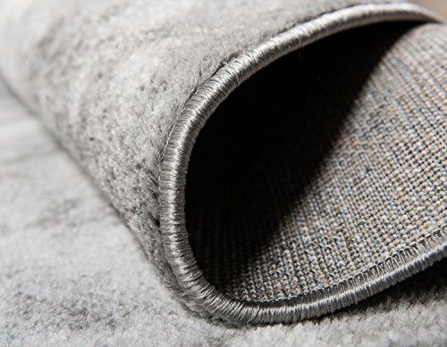 Unique Loom Sofia Collection Dark Gray 2 x 13 Runner Area Rug (2' x 13')