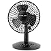 OPOLAR First Oscillating Mini Fan, AA Battery (not Included) Operated or USB Powered, Portable Table Fan, 3 Speeds, Adjustable Head, Enhanced Airflow and Low Noise, Personal Office Fan for Home-Black