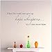 OrliverHL Home PVC When The World Says Give Up Wall Sticker Art DIY Decoration