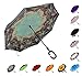 Sharpty Inverted Umbrella, Double Layer Windproof Umbrella, Reverse Umbrella, Umbrella with UV Protection, Upside Down Umbrella With C-Shaped Handle