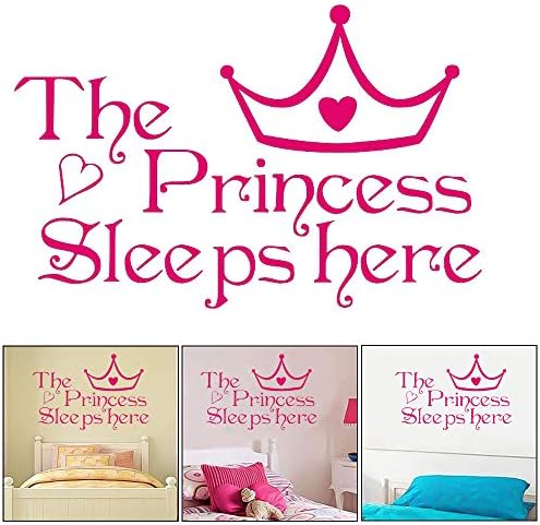 Godagoda Princess Sleeps Here Bedroom Wall Stickers Living Room Children Decoration 1pcs