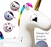 Party With Pride Giant Inflatable Unicorn with Cup Holders, Legs and Rainbow Colors / Customizable with Included Tattoos