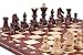Diplomat European International Chess Set, 32 Wooden Chess Pieces, 20 Inch Chess Board That Folds for Chess Piece Storage