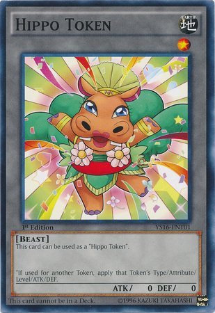Yu-Gi-Oh! - Hippo Token (YS16-ENT01) - Starter Deck: Yuya - 1st Edition - Common