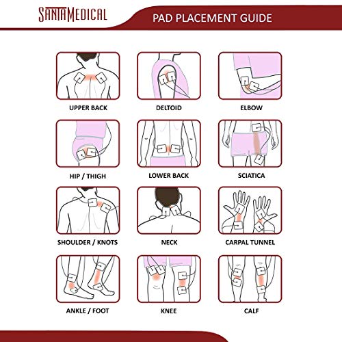 Santamedical Electronic Tens Unit Muscle Stimulator Handheld Pain Relief Pulse Massager Tens Machine