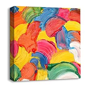 Canvas Wall Art Abstract Bricks Feature...