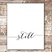 Be Still Wall Art Prints (Set of 2) - Unframed - 8x10 | Inspirational Wall Art | Office Wall Decor | Motivational Wall Decor | Perfect for Home, Office, or Classroom Decor | Office Wall Art