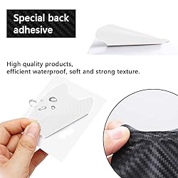 ASUBHA 4PCS Carbon Fiber Anti-Scratches Car Door