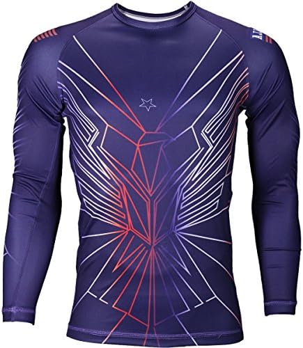 American Jiu Jitsu Aquila Rashguard - Blue - Medium