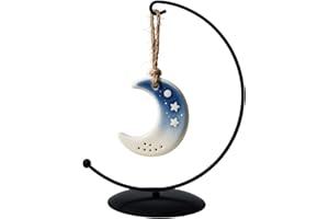 YY YEARCHY Large Ornament Display Stand for Hanging Glass Globe Ball Air Plant Flower Holder Metal Round Decorative (1, Black