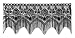 Heritage Lace Gothic Black Lace Halloween Gala 4 Way, Mantle Scarf, Lampshade Topper, Window