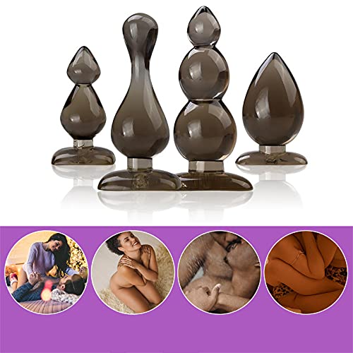 Women Dildo Set Butt Anal Toys Sex Silicon Toy Massager Plug Anus Thrusting Dildo Easy to Clean 4PC