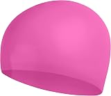 Speedo Unisex Youth Plain Moulded Silicone Swimming Cap Blue view 9