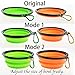 Tiger Mama Collapsible Dog Bowls, Set of 6, Silicone BPA Free Foldable Travel Dog Bowl for Feed and Water