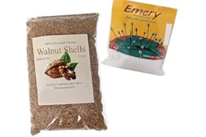 Generic Crushed Walnut Shells and Emery Bundle for Pin Cushions and Dimensional Crafts