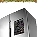 Weekly Board Newcomdigi Magnetic Refrigerator Dry Erase Black Board Dinner List Meal Planner Note Area for Shopping List Diabetic Meal Prep Planning 16 