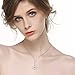 YFN 925 Sterling Silver Two-Tone Ship Anchor Rudder Pendant Necklace Jewelry for Women Girls (Red)
