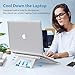Nulaxy Portable Laptop Stand, Aluminum Cooling Stand with Heat-Vent, Adjustable Laptop Holder Riser for MacBook, Pro, Air, Samsung, Dell and More 10-17.3″ Notebook – Silverthumb 4