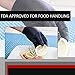 Black Nitrile Disposable Gloves Powder Free Textured Fingertips 4 Mil Thickness Latex Free Medical Examination Glove (90 per Box) (2XL)