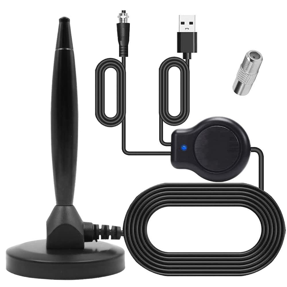 DollaTek TV Antenna with Amplifier Digital 1080P HDTV 4K Indoor Amplified for USB TV Tuner/DVB-T Television/DAB Radio/SD / 4K