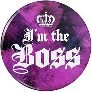 I'm The Boss with Crown Kitchen Refrigerator Locker Button Magnet - 1