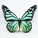 JWH 3D Butterfly Pillow Decorative Animal Throw Pillow Aesthetic Stuffed Plush Accent Pillow Case Colorful Pillowcase Cute Cushion Bed Couch Bedroom 13x18 Inch Black Green