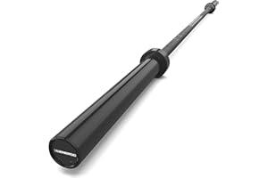 E.T.ENERGIC 7ft Olympic Barbell 40LB Bar Load 700lbs Capacity Available Men's Barbell with Hard Chrome Sleeves for 2" Olympic Plates, 2 Inch Barbell Bar for Squats, Deadlifts, Presses, Rows and Curls