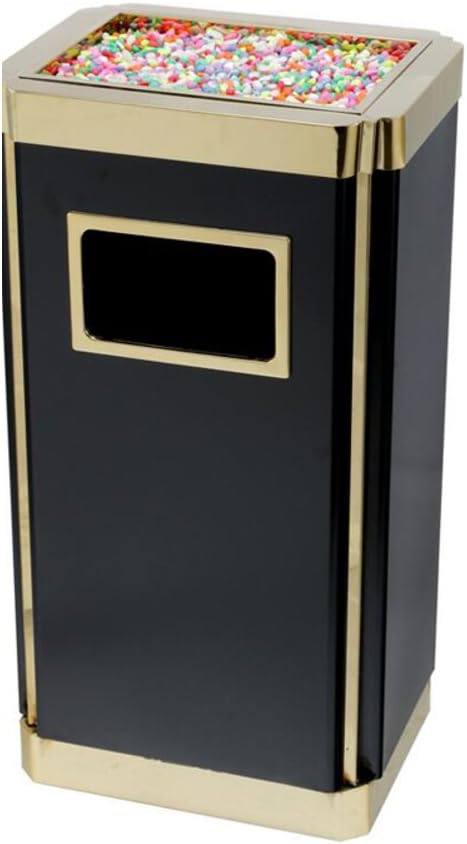 hotel trash/ stainless steel dustbin/outdoor environmental garbage bins/european vertical dustbin/ash hotel garbage cans-U