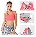 QUEENIEKE Women's Medium Support Strappy Back Energy Sport Bra Cotton Feel Size S Color Pink