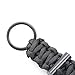 CAMPSNAIL EDC Paracord Lanyard Keychains - First Aid Kit Survival Keychain with Carabiner and Flint Great Gift for Girls and Boys Scouts,Outdoor Fans and Father Day (01 Black)