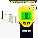 INCH vs CM Stud Finder Wall Scanner - 3 in 1 Multi function Electronic Stud Sensor w Large Digital LCD Display & Warning Sound; Stud Center Finder Detects Metal Wood Joist or Beam & Live AC Wires