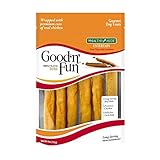 Good 'N' Fun Triple Flavor Rawhide Ribs For Dogs, 4-Ounce