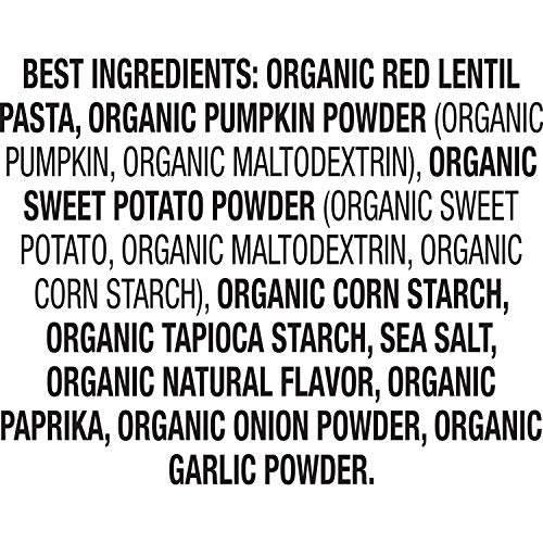 ANNIE’S ORGANIC RED LENTIL SPIRALS, SWEET POTATO & PUMPKIN
