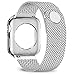 jwacct Compatible for Apple Watch Band with Screen Protector 38mm 40mm 42mm 44mm, Soft TPU Frame Case Cover Bumper Compatible for iwatch Series 1/2/3/4/5 Sliver