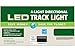 Designers Fountain EVT102027 Brushed Nickel LED Track Lighting Kit with 4 LED Track Lights, 1890 Lumens, 3 ft